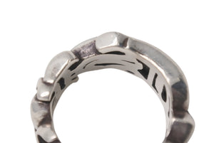 CHROME HEARTS クロムハーツ LARGE SCRIPT BAND ラージ スクリプトバンドリング 指輪 重量約18.6g サイズ23.5号 美品 中古 4b000056