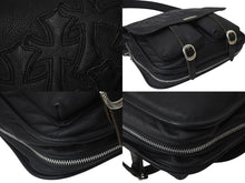Load image into Gallery viewer, 極美品 CHROME HEARTS クロムハーツ SOFT SHOULDER BAG LARGE ソフトショルダーバッグ ラージ セメタリークロスパッチ 11枚 中古 4b000057