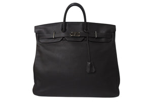 HERMES エルメス ハンドバッグ オータクロア50 ブラウン系 トリヨンクレマンス シルバー金具 □H刻印 美品 中古 4b000060