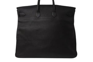 HERMES エルメス ハンドバッグ オータクロア50 ブラウン系 トリヨンクレマンス シルバー金具 □H刻印 美品 中古 4b000060