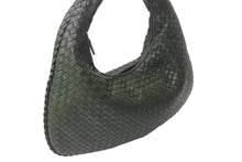 Load image into Gallery viewer, 極美品 BOTTEGA VENETA ボッテガヴェネタ イントレチャート ホーボー ワンショルダーバッグ B06737234B レザー グリーン 中古 4b000064