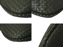 Load image into Gallery viewer, 極美品 BOTTEGA VENETA ボッテガヴェネタ イントレチャート ホーボー ワンショルダーバッグ B06737234B レザー グリーン 中古 4b000064
