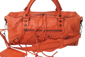 BALENCIAGA バレンシアガ ザ シティ 2WAYバッグ ショルダーバッグ ハンドバッグ 103208 ベージュ レザー 美品 中古 4b000074