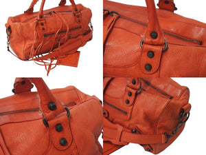 BALENCIAGA バレンシアガ ザ シティ 2WAYバッグ ショルダーバッグ ハンドバッグ 103208 ベージュ レザー 美品 中古 4b000074