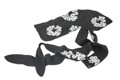 DENIM TEARS デニムティアーズ Rhinestone Cotton Wreath Durag ドゥーラグ 510-010-38 グレー系 ラインストーン 美品 中古 4b000082