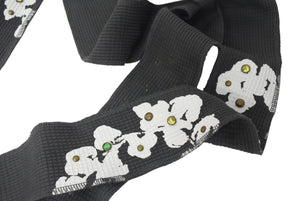 DENIM TEARS デニムティアーズ Rhinestone Cotton Wreath Durag ドゥーラグ 510-010-38 グレー系 ラインストーン 美品 中古 4b000082