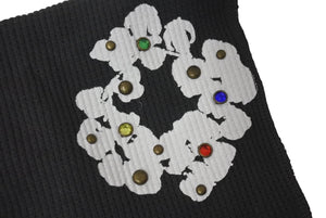 DENIM TEARS デニムティアーズ Rhinestone Cotton Wreath Durag ドゥーラグ 510-010-38 グレー系 ラインストーン 美品 中古 4b000082