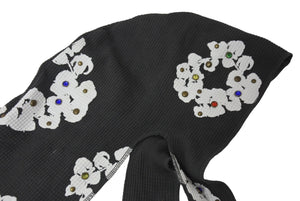 DENIM TEARS デニムティアーズ Rhinestone Cotton Wreath Durag ドゥーラグ 510-010-38 グレー系 ラインストーン 美品 中古 4b000082