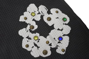 DENIM TEARS デニムティアーズ Rhinestone Cotton Wreath Durag ドゥーラグ 510-010-38 グレー系 ラインストーン 美品 中古 4b000082