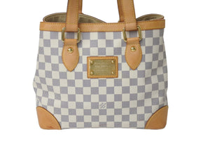 LOUIS VUITTON ルイヴィトン ハンドバッグ N51207 ハムステッドPM CR1039 ホワイト ダミエアズールキャンバス 美品 中古 4b000085