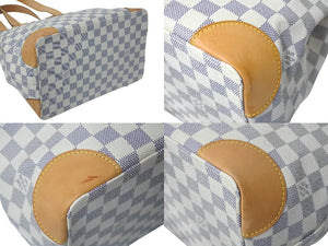 LOUIS VUITTON ルイヴィトン ハンドバッグ N51207 ハムステッドPM CR1039 ホワイト ダミエアズールキャンバス 美品 中古 4b000085