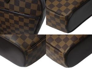 LOUIS VUITTON ルイヴィトン ダミエ サリア オリゾンタル ハンドバッグ PVCコーティングキャンバス N51282 ブラウン 美品 中古 4b000089