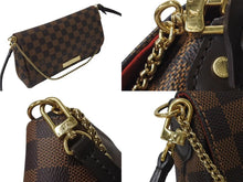 Load image into Gallery viewer, 極美品 LOUIS VUITTON ルイヴィトン ショルダーバッグ フェイボリットMM ダミエ N41129 ブラウン ゴールド金具 中古 4b000092
