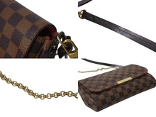 Load image into Gallery viewer, 極美品 LOUIS VUITTON ルイヴィトン ショルダーバッグ フェイボリットMM ダミエ N41129 ブラウン ゴールド金具 中古 4b000092