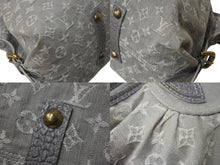 Load image into Gallery viewer, LOUIS VUITTON ルイヴィトン ネオカヴィMM 2WAYハンドバッグ M95837 モノグラムデニム グレー アンティークゴールド 美品 中古 4b000097