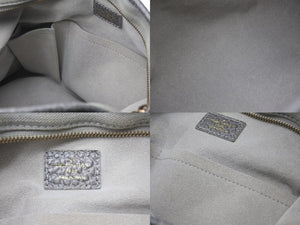 LOUIS VUITTON ルイヴィトン ネオカヴィMM 2WAYハンドバッグ M95837 モノグラムデニム グレー アンティークゴールド 美品 中古 4b000097
