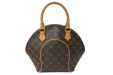 LOUISVUITTON ルイヴィトン エリプスPM ハンドバッグ モノグラム M51127 PVC ヌメ革 ブラウン ゴールド金具 美品 中古 4b000105