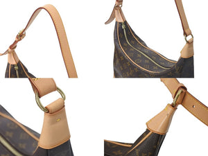 LOUIS VUITTON ルイヴィトン ブローニュ ショルダーバッグ M51265 モノグラムキャンバス ゴールド金具 ブラウン 美品 中古 4b000106