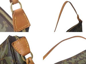 LOUIS VUITTON ルイヴィトン ポシェットアクセソワールモノグラムグラフィティ M92191 ハンドバッグ カーキ 美品 中古 4b000109