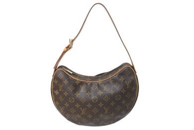 LOUIS VUITTON ルイヴィトン ハンドバッグ クロワッサンMM M51512 モノグラムキャンバス ブラウン 美品 中古 4b000110