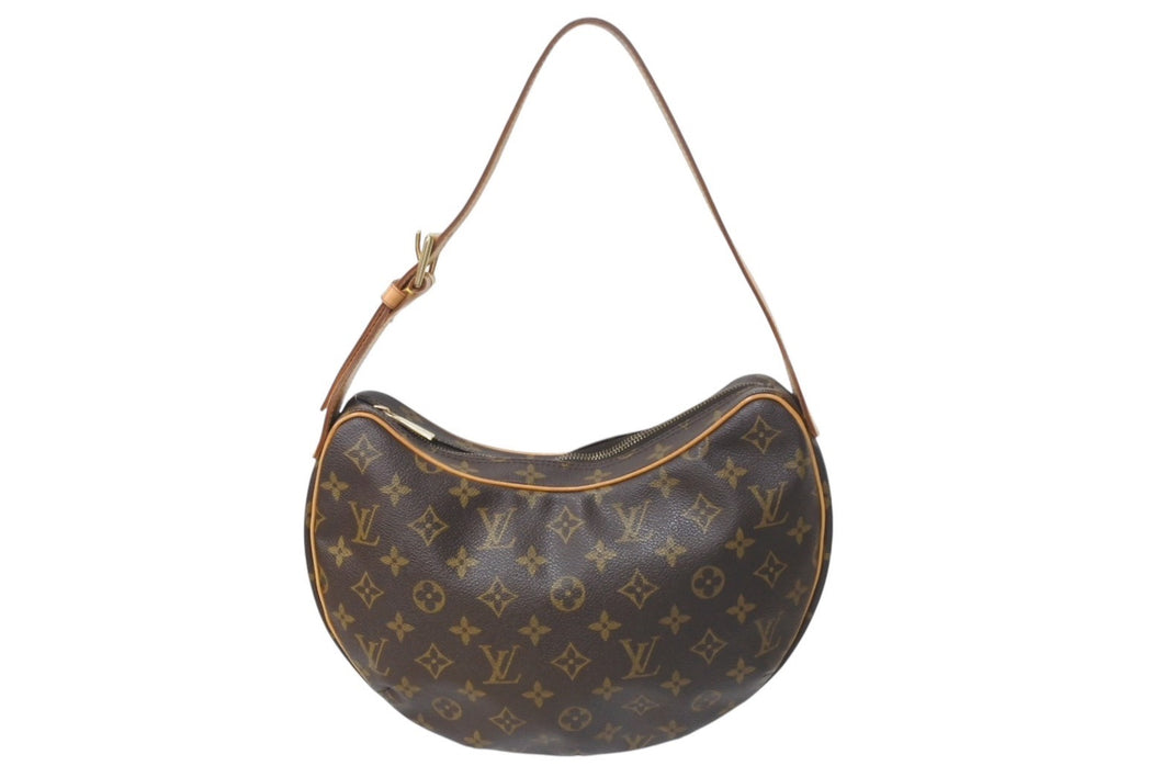 LOUIS VUITTON ルイヴィトン ハンドバッグ クロワッサンMM M51512 モノグラムキャンバス ブラウン 美品 中古 4b000110