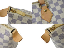 画像をギャラリービューアに読み込む, 極美品 LOUISVUITTON ルイヴィトン サレヤGM トートバッグ ダミエアズール N51184 ダミエキャンバス レザー ホワイト ブラウン 中古 4b000116