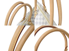 画像をギャラリービューアに読み込む, 極美品 LOUISVUITTON ルイヴィトン サレヤGM トートバッグ ダミエアズール N51184 ダミエキャンバス レザー ホワイト ブラウン 中古 4b000116