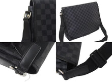 Load image into Gallery viewer, 極美品 LOUIS VUITTON ルイヴィトン ダニエルGM ショルダーバック N58033 ダミエグラフィット シルバー金具 ブラック 中古 4b000121