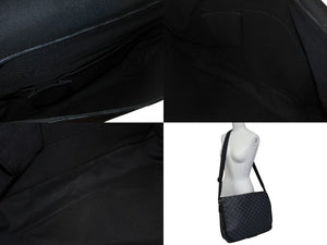 極美品 LOUIS VUITTON ルイヴィトン ダニエルGM ショルダーバック N58033 ダミエグラフィット シルバー金具 ブラック 中古 4b000121