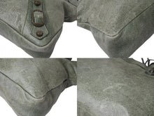 Load image into Gallery viewer, BALENCIAGA バレンシアガ エディターズバッグ The First ザ ファースト 2WAY ハンドバッグ ワンショルダー 103208 レザー グリーン 美品 中古 4b000128
