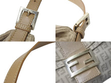 Load image into Gallery viewer, FENDI フェンディ ズッキーノ マンマバケット ハンドバッグ ワンショルダーバッグ ベージュ キャンバス 美品 中古 4b000134