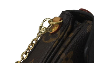 極美品 LOUIS VUITTON ルイヴィトン マイクロメティス ショルダーバッグ M81267 モノグラムキャンバス ブラウン 中古 4b000135
