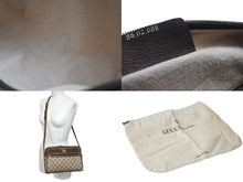 Load image into Gallery viewer, GUCCI グッチ オールドグッチ ショルダーバッグ シェリーライン 56.02.088 GGキャンバス レザー ブラウン ベージュ 美品 中古 4b000142