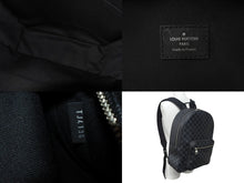 画像をギャラリービューアに読み込む, 極美品 LOUIS VUITTON ルイヴィトン グラフィット ジョッシュ リュック バックパック ブラック N40365 シルバー金具 中古 4b000145