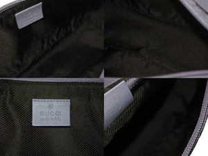 GUCCI グッチ ワンショルダーバッグ アクセサリーポーチ ロゴプレート 07198 2123 GGキャンバス レザー パープル 美品 中古 4b000151
