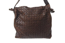 Load image into Gallery viewer, BOTTEGAVENETA ボッテガヴェネタ イントレチャート ナッパ ハンドバッグ ブラウン レザー 良品 中古 4b000155