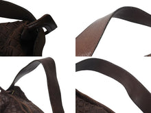 Load image into Gallery viewer, BOTTEGAVENETA ボッテガヴェネタ イントレチャート ナッパ ハンドバッグ ブラウン レザー 良品 中古 4b000155