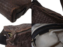 Load image into Gallery viewer, BOTTEGAVENETA ボッテガヴェネタ イントレチャート ナッパ ハンドバッグ ブラウン レザー 良品 中古 4b000155