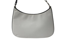 Load image into Gallery viewer, PRADA プラダ レザー ホーボー ワンショルダーバッグ ホワイト ブラック ロゴ シルバー金具 美品 中古 4b000157