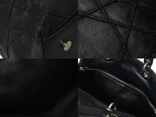 Load image into Gallery viewer, Christian Dior クリスチャンディオール グランヴィル ハンドバッグ 08-MA-0142 カナージュ ラムスキン ブラック 美品 中古 4b000163