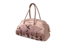 Load image into Gallery viewer, PRADA プラダ ハンドバッグ 刺繍 ミニハンドバッグ B11063 ピンク系 サテン シルバー金具 美品 中古 4b000165