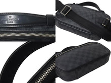 画像をギャラリービューアに読み込む, LOUIS VUITTON ルイヴィトン ダミエ・グラフィット Ambler アンブレール ボディバッグ N41289 CA1185 ブラック 美品 中古 4b000177