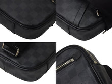 画像をギャラリービューアに読み込む, LOUIS VUITTON ルイヴィトン ダミエ・グラフィット Ambler アンブレール ボディバッグ N41289 CA1185 ブラック 美品 中古 4b000177