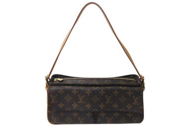 LOUIS VUITTON ルイヴィトン ヴィバシテMM ハンドバッグ ワンショルダーバッグ M51164 モノグラム PVC ブラウン 美品 中古 4b000180
