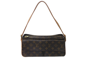LOUIS VUITTON ルイヴィトン ヴィバシテMM ハンドバッグ ワンショルダーバッグ M51164 モノグラム PVC ブラウン 美品 中古 4b000180