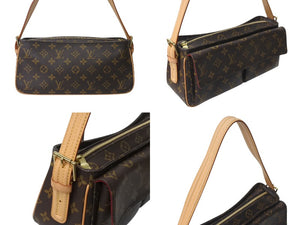 LOUIS VUITTON ルイヴィトン ヴィバシテMM ハンドバッグ ワンショルダーバッグ M51164 モノグラム PVC ブラウン 美品 中古 4b000180
