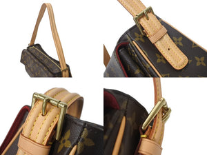 LOUIS VUITTON ルイヴィトン ヴィバシテMM ハンドバッグ ワンショルダーバッグ M51164 モノグラム PVC ブラウン 美品 中古 4b000180
