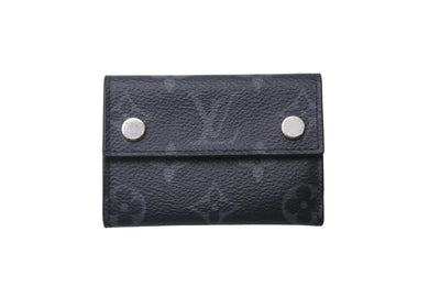 極美品 LOUIS VUITTON ルイヴィトン ディスカバリーコンパクトウォレット 三つ折り財布 M67630 モノグラムエクリプスキャンバス 中古 4b000182