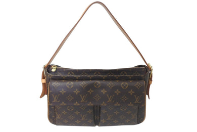 極美品 LOUISVUITTON ルイヴィトン ヴィバシテGM ワンショルダーバッグ M51163 モノグラム PVC レザー ゴールド金具 中古 4b000188