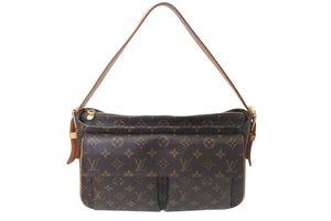 極美品 LOUISVUITTON ルイヴィトン ヴィバシテGM ワンショルダーバッグ M51163 モノグラム PVC レザー ゴールド金具 中古 4b000188